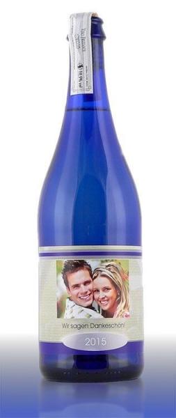 Secco Blauglasflasche 0,75 l 